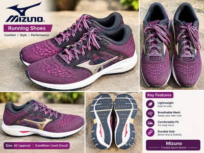 Mizuno Running Shoes – Purple & Pink Sports Shoes