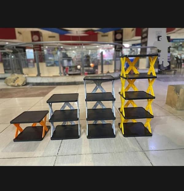T  3 FOLDING X SHAPE SHOE RACK (SHOE ORGANIZER)
