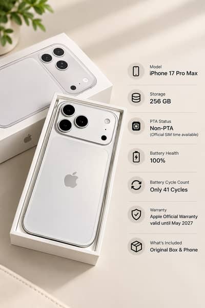 Apple iPhone 17 Pro Max | 256 GB | Non PTA | Sim Time Availab | Urgent