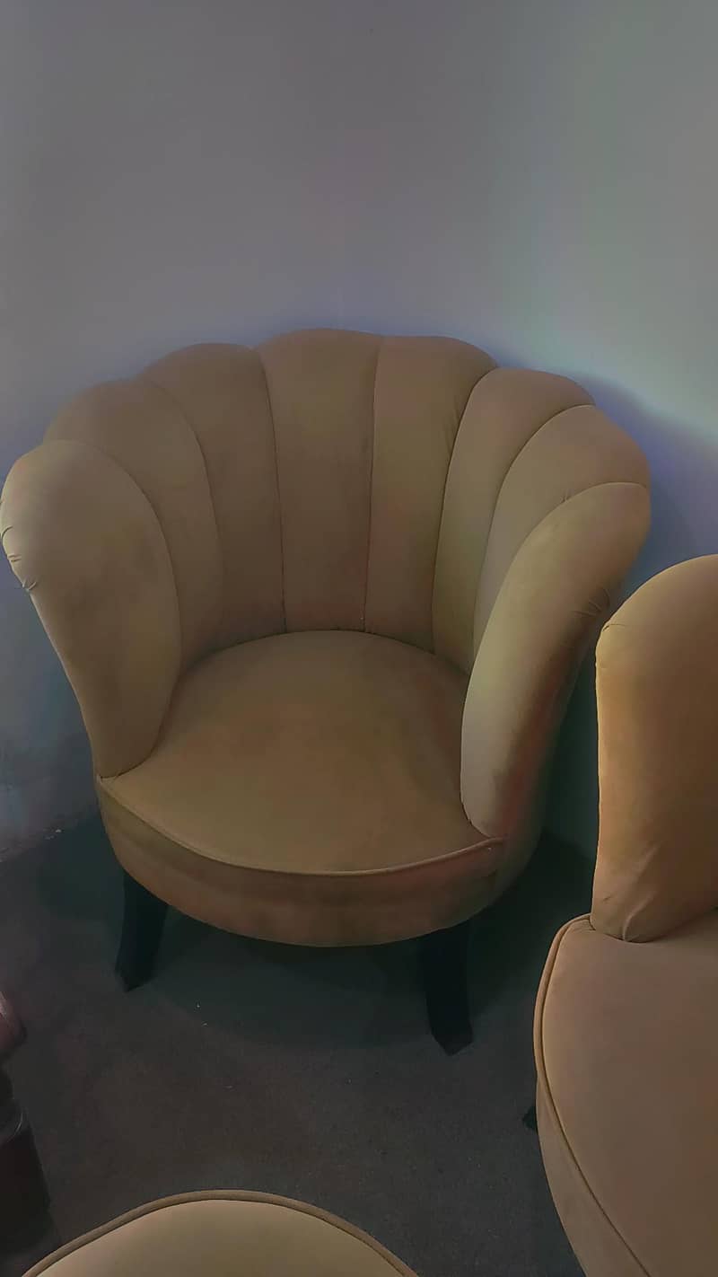 2 set room  coffee chairs/sofas with table 2