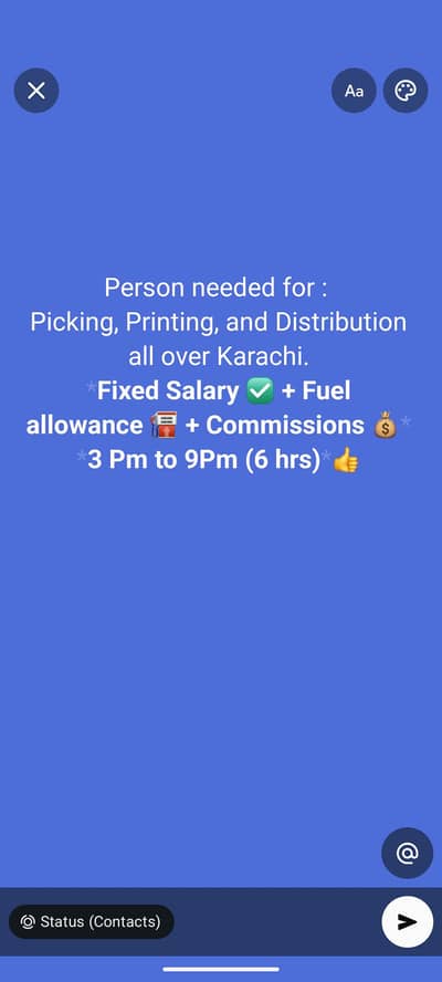 Need a Person for Picking and Distribution