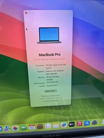 Apple MacBook Pro 2019 Core i7 | 16GB RAM | 256GB SSD