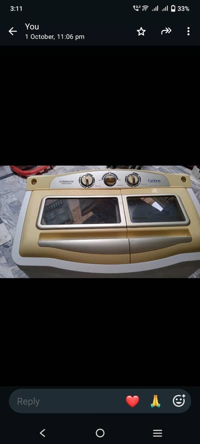 Kenwood washing machien