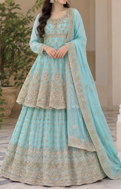 Heavy embroidery lehnga