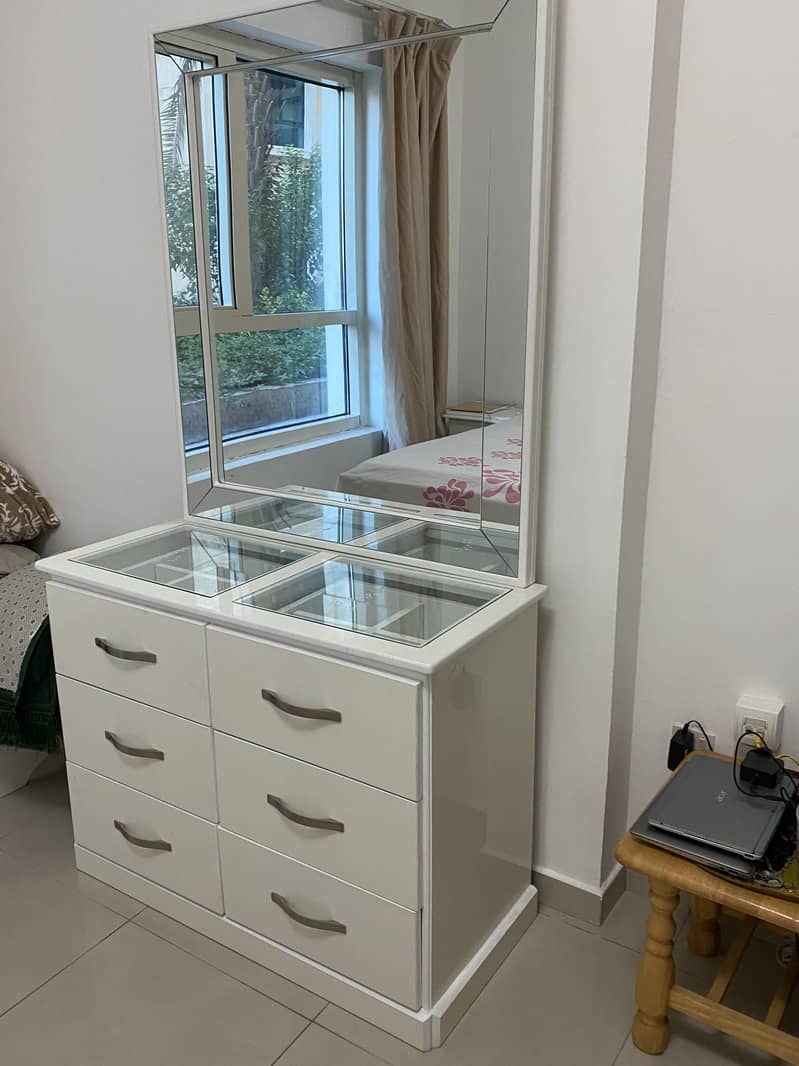 bed set / study table / L shape sofa 1