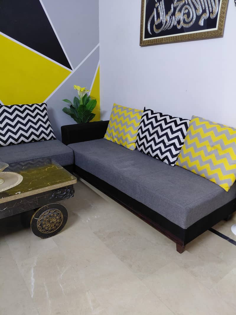 bed set / study table / L shape sofa 4