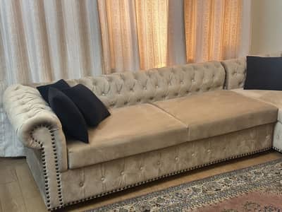 Five seater L shape sofa