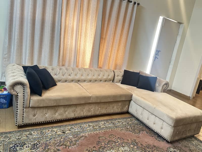 Five seater L shape sofa 2