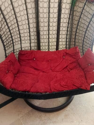 Hanging Swing Chair with Stand & Cushion ,Egg Chair / Jhoola Chair