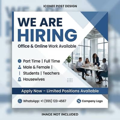 Part time office work and online work available