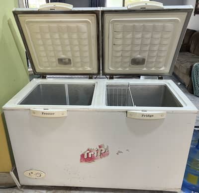 Waves WDFT 315 Double Door Deep Freezer (Freezer + Fridge) – Working