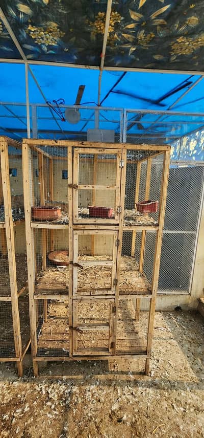 wooden cages