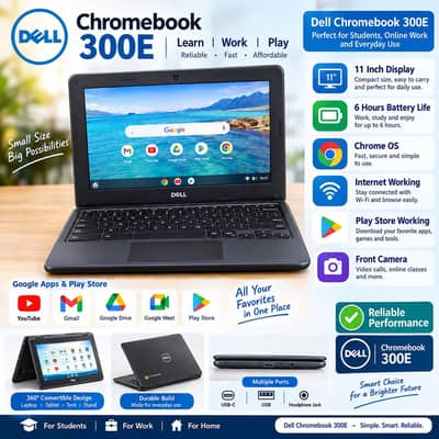 chrome book 300 e laptop 4 GB ram