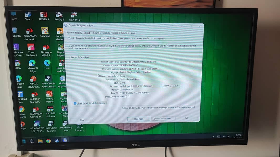 Gaming PC CPU only no peripherals 6