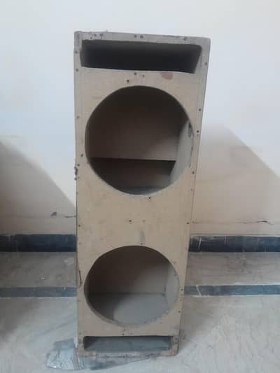 wood car woofer box only
