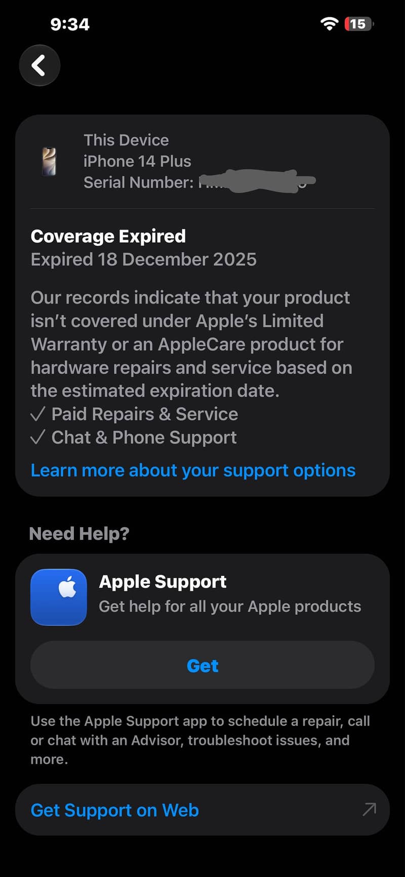 Apple iPhone 14 plus 8