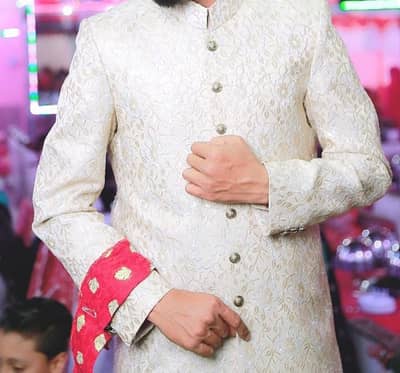 Sharwani (Kam Khwab Fabric)
