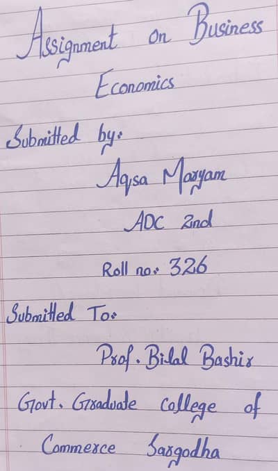 assignment work