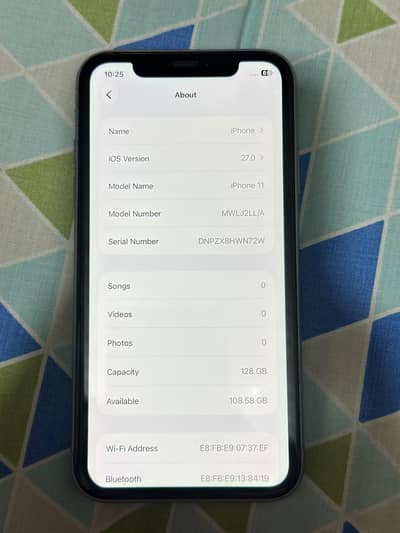 Apple iPhone 11 lavender color