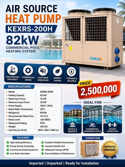Imported Commercial Swimming Pool Heat Pumps Available*