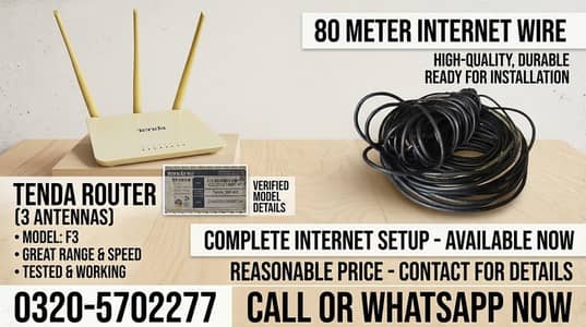 Triple Antenna WiFi Router