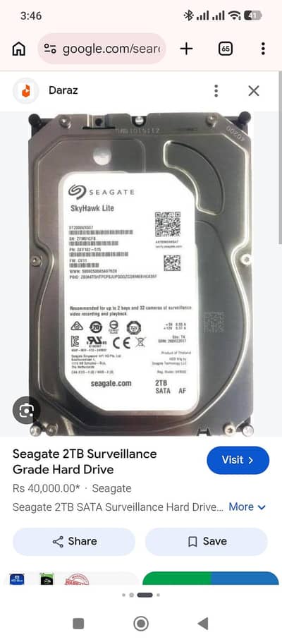 Seagat Hard Disk 2 Tb