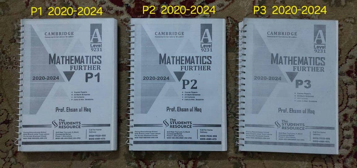 A Level Past Papers Math, Physics, Computer Science 3