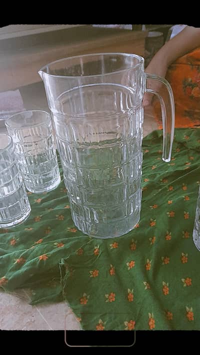 Jug + 6 glasses