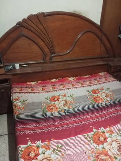 wooden bed