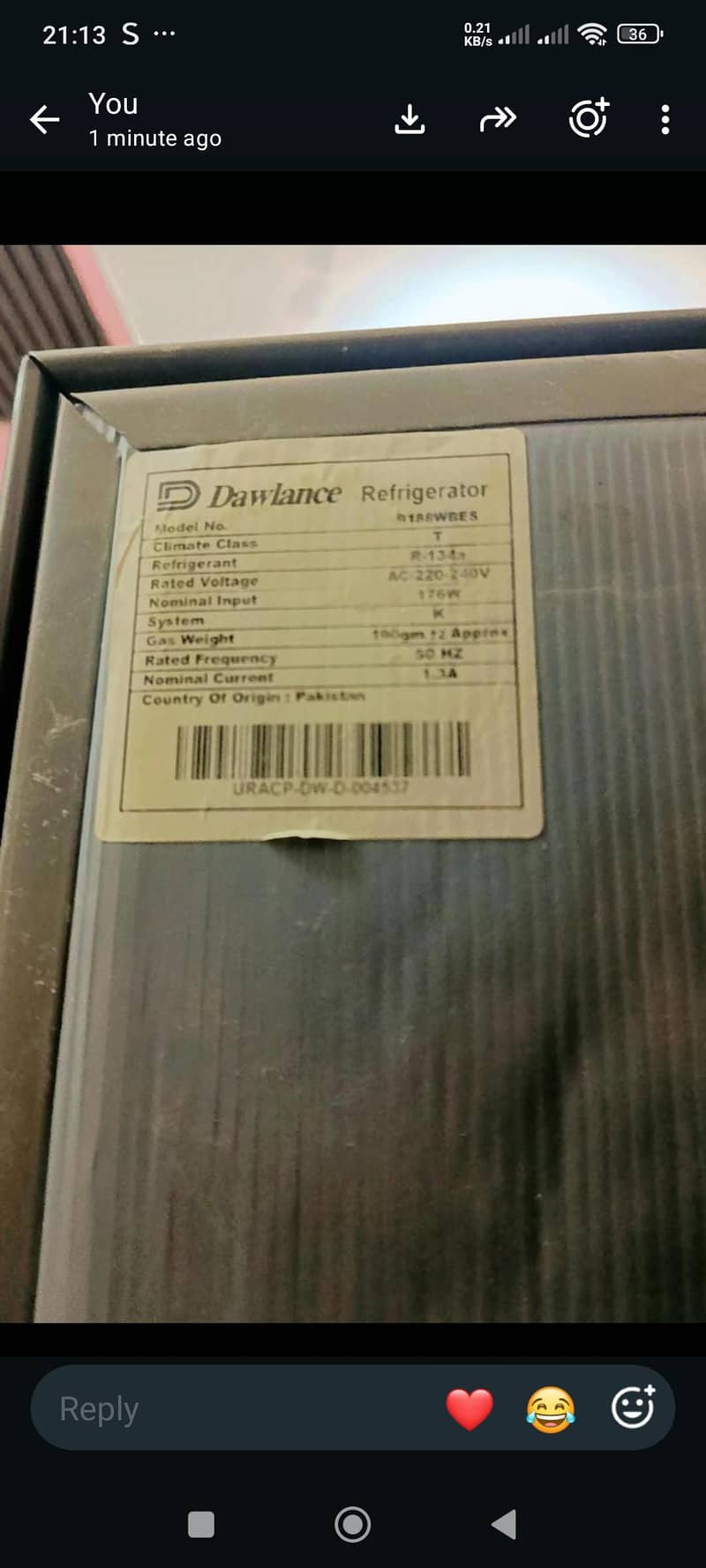 Daclance refrigerator 1