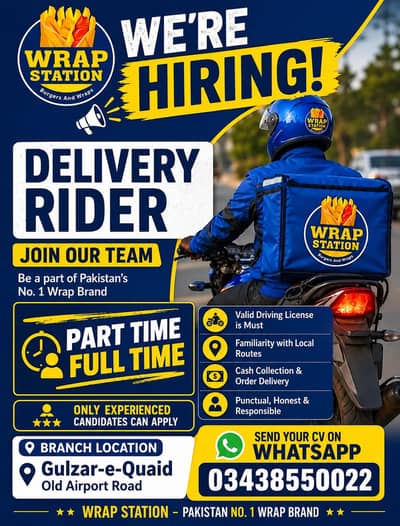 Delivery Riders Required