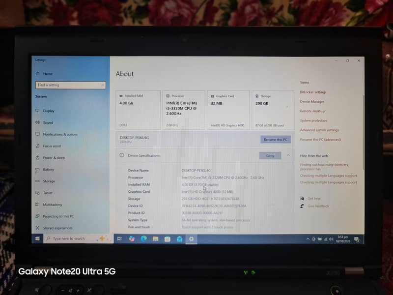 Core I5-3320M 3rd generation 0