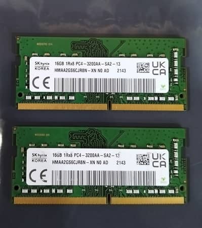 SK Hynix 16GB DDR4-3200Mhz Laptop RAM