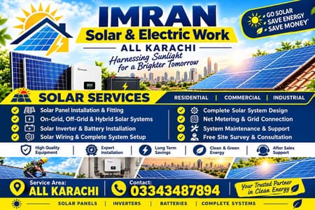 solar installation all work and inverter and vfd