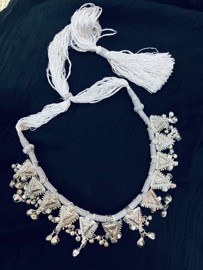 Antique silver coated  necklace