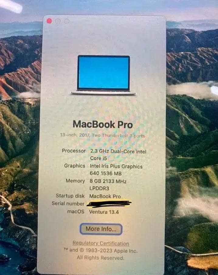 MacBook pro 2017 2