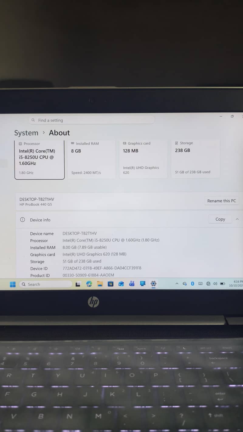 hp i5 0
