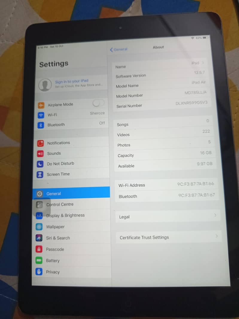 Ipad Air 0