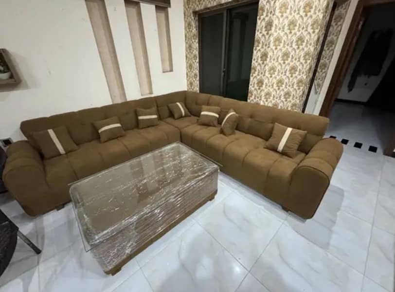 7Seater LShape Sofa 1