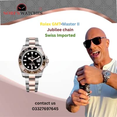 Rolex GMT-Master II | Jubilee chain |Swiss Imported|Sobi’s watches