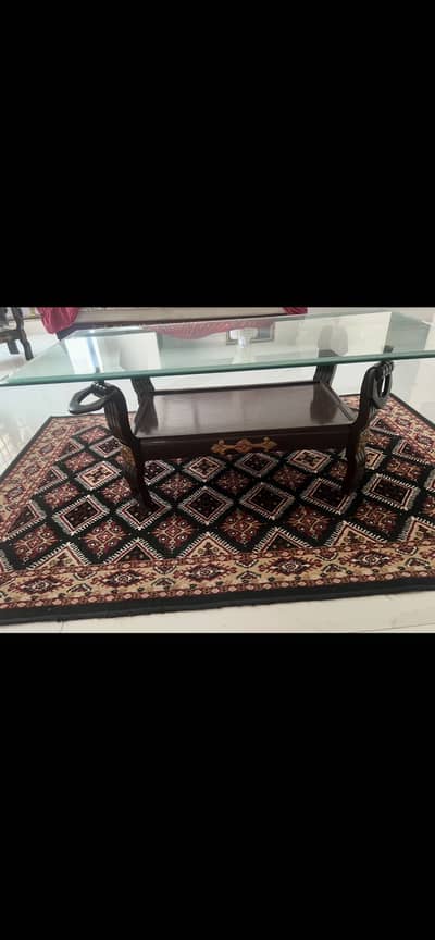 3 piece wooden central table