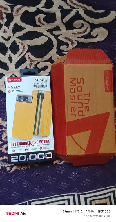 powerbank 20000mah Audionic spark pro s230 (10 months warranty)
