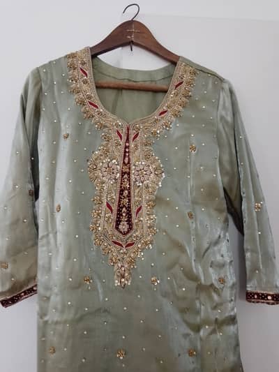 Festive Hand Embroidered Suit