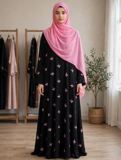 black abbaya with stolar. siz 54