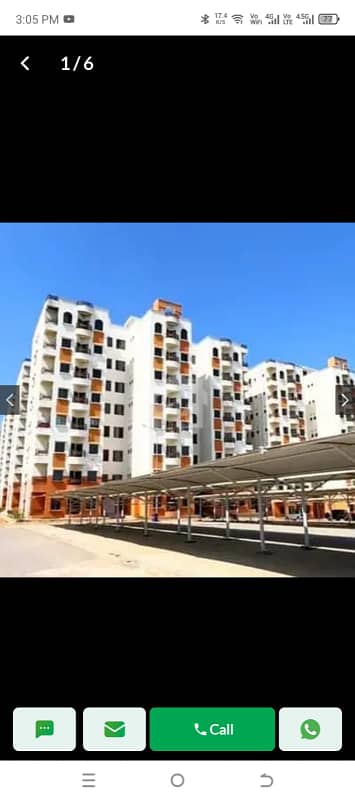 B type third floor flat available for sale i-16 Islamabad