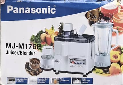 Brand New Box Pack Panasonic 3 in 1 Juicer Blender Grinder Machine