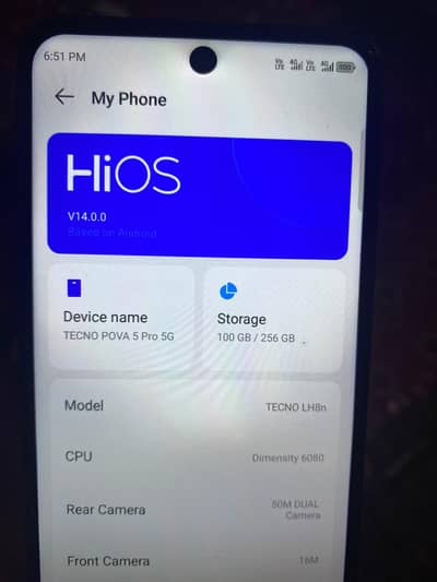 Tecno Pova 5 Pro 5g 8 256