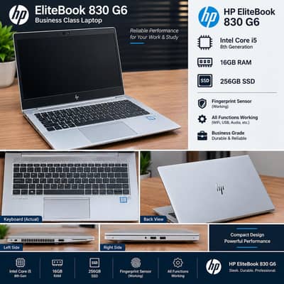 HP EliteBook 830 G6 | Core i5 8th Gen | 16GB RAM | 256GB SSD