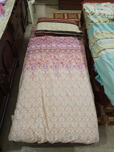 Single Bed Folding Iron Frame, Imported  6 X 3 Feet