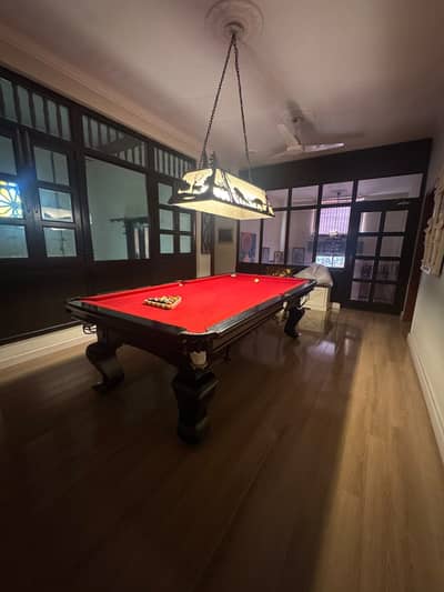 Pool Table and light